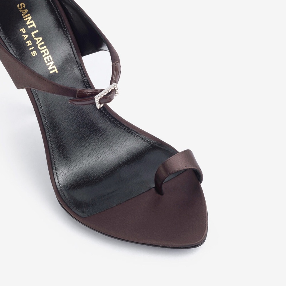 SAINT LAURENT Dive 110 Satin Mules – Size 37 – Brand New, Full Set - Picture 3 of 16